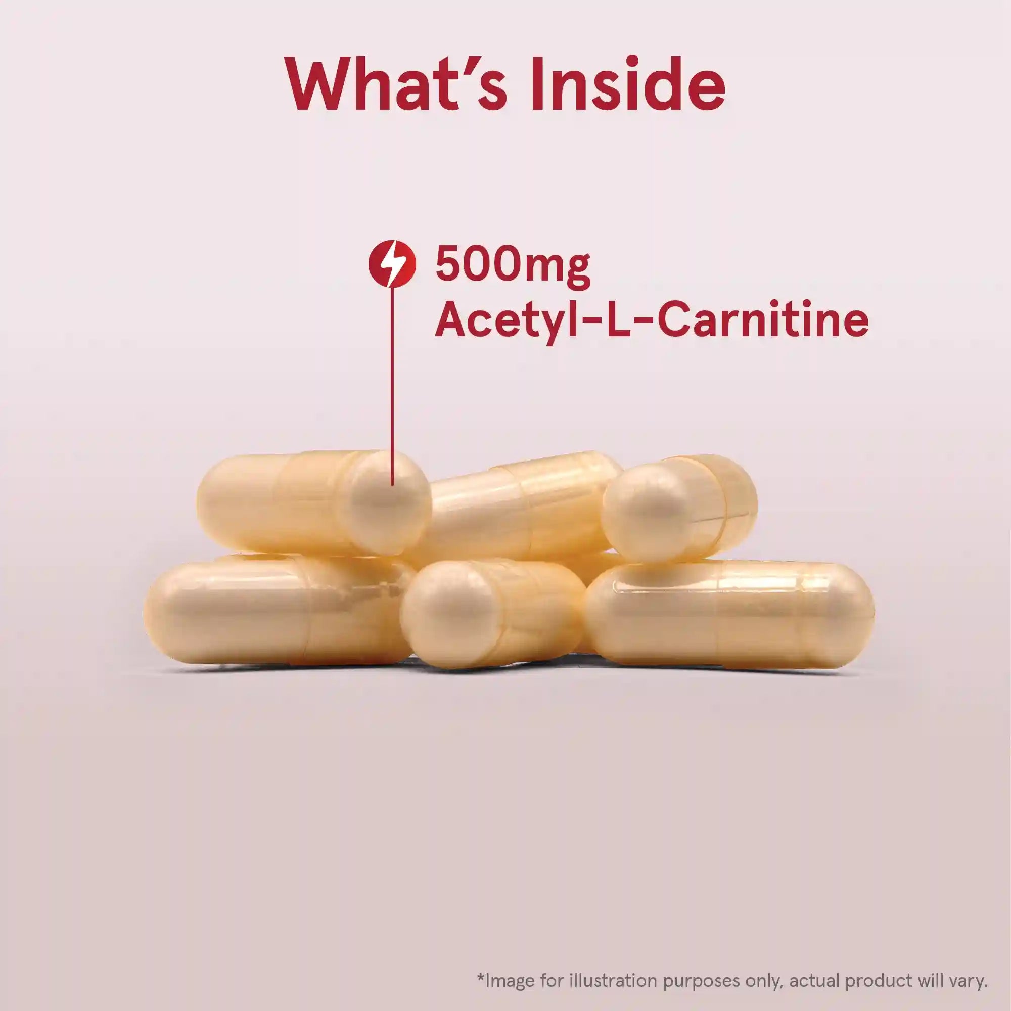 Acetyl L-Carnitine 500 mg Secondary image