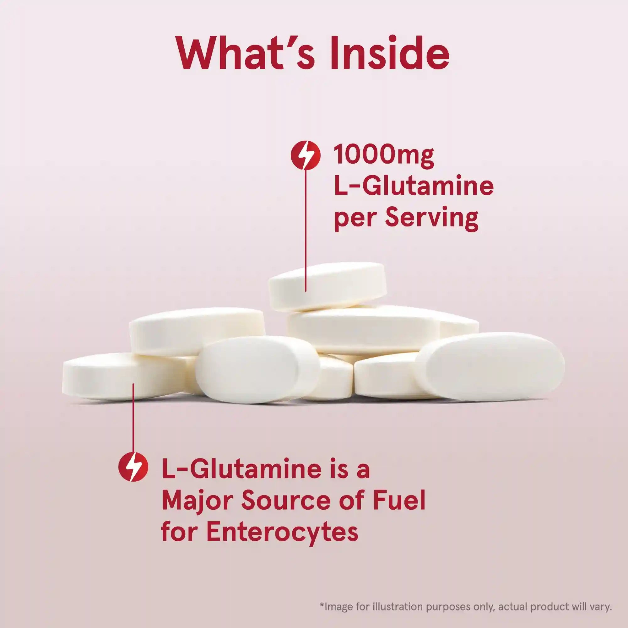 L-Glutamine - 1000mg Tablets Secondary image