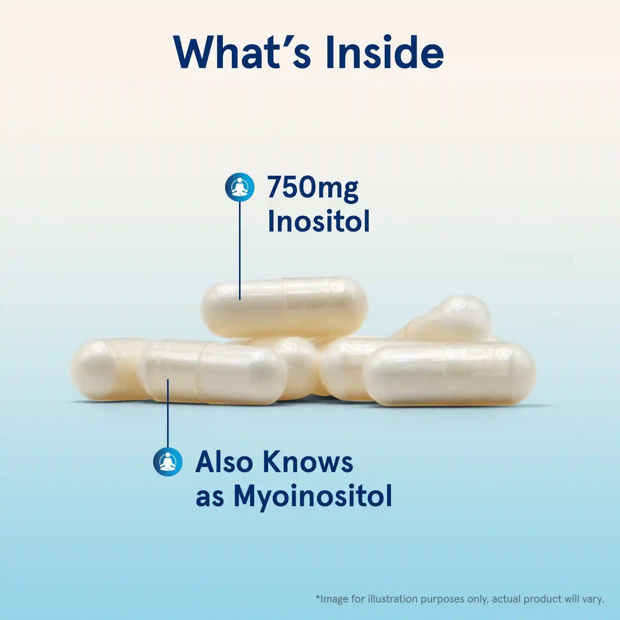 Inositol - 750mg Veggie Capsules Secondary image