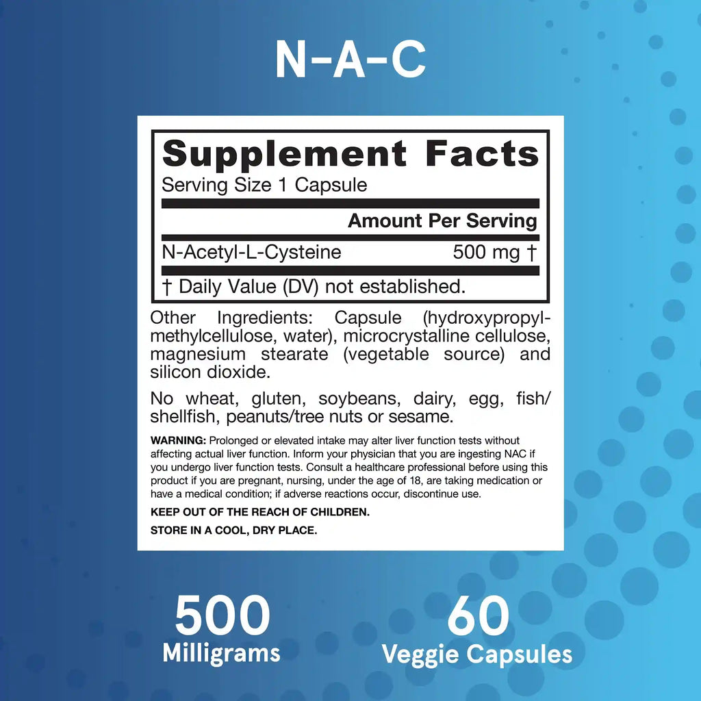 N-A-C (N-Acetyl-L-Cysteine) (2-Pack)