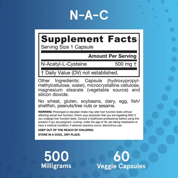 N-A-C (N-Acetyl-L-Cysteine) (2-Pack)