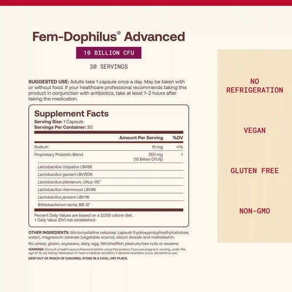 Fem-Dophilus® Advanced - 10 Billion CFU