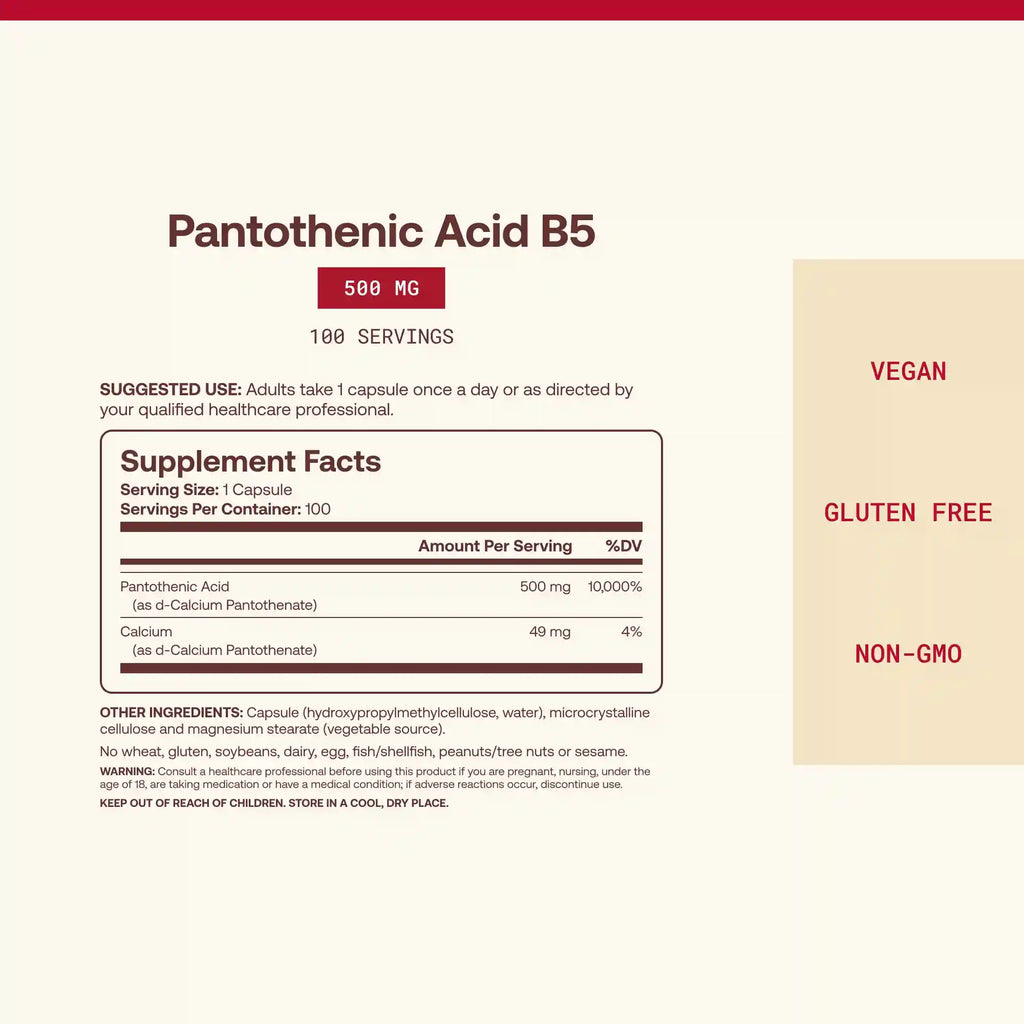 Pantothenic Acid B5 (2-Pack)
