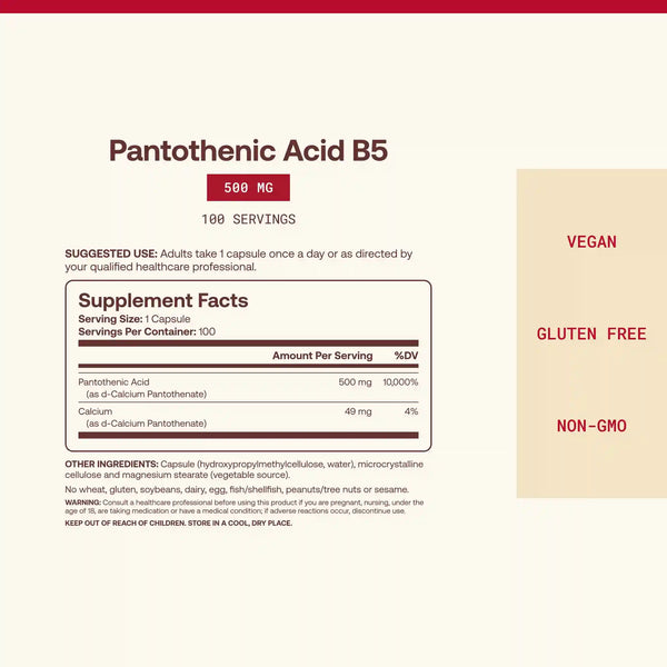 Pantothenic Acid B5 (2-Pack)