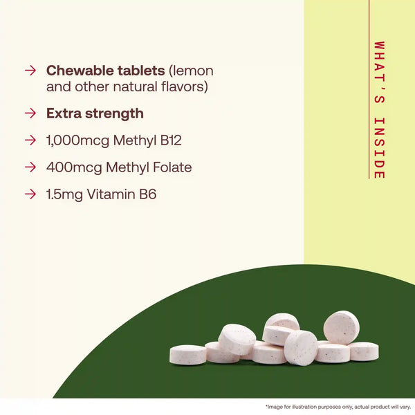 Methyl B-12 & Methyl Folate Lemon