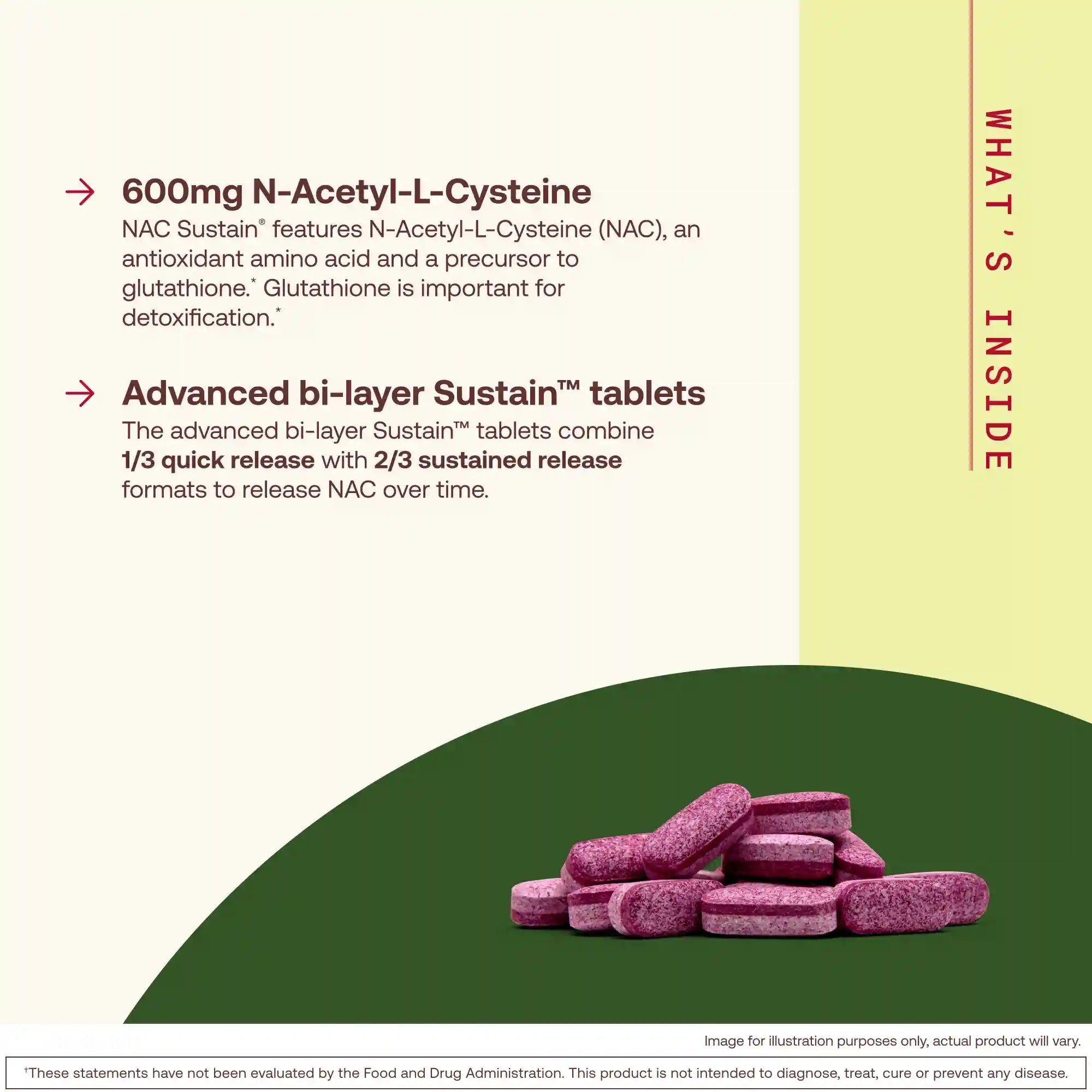 N-A-C (N-Acetyl-L-Cysteine) Sustain Secondary image