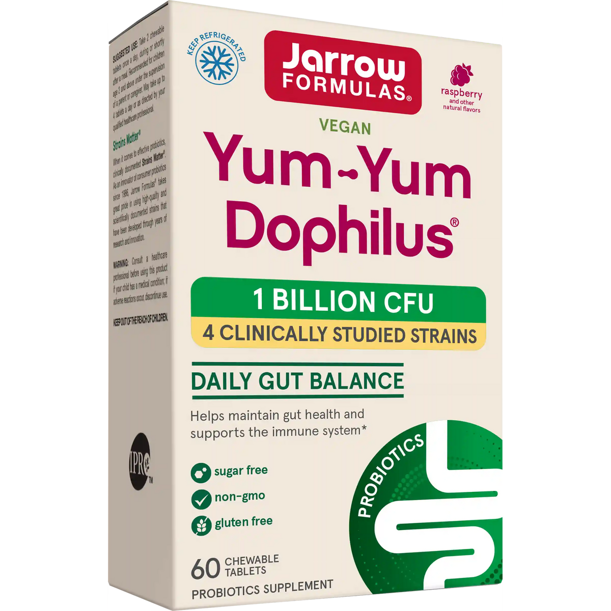 Yum-Yum Dophilus® Natural Raspberry - 1 Billion CFU Main image