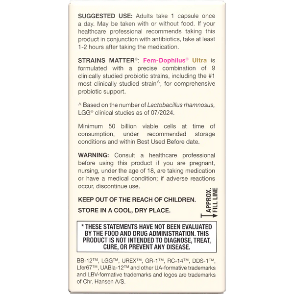 Fem-Dophilus® Ultra - 50 Billion CFU